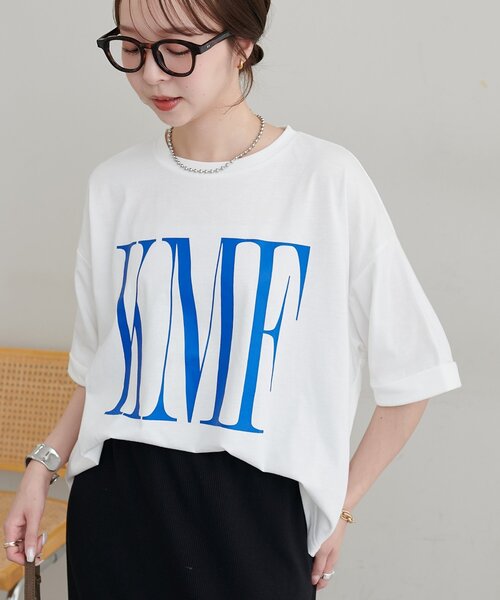 DISCOAT(ディスコート)の「【WEB限定】ショート丈ロゴ半袖Tシャツ(Tシャツ/カットソー・レディース・ホワイト系その他2/ピンク/ホワイト系その他・FREE)」の22枚目の写真