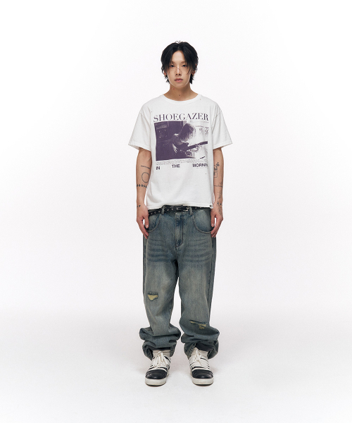 SCHISM INDUCING(スキズムインデューシング)の「WORN ENGINEERED JEANS BLUE(デニムパンツ・レディース・その他・LARGE/MEDIUM)」の6枚目の写真