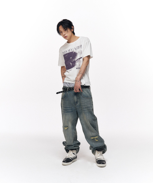 SCHISM INDUCING(スキズムインデューシング)の「WORN ENGINEERED JEANS BLUE(デニムパンツ・レディース・その他・LARGE/MEDIUM)」の10枚目の写真