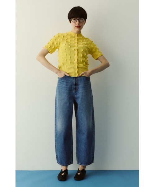 HeRIN.CYE（ヘリンドットサイ）の「straight denim pants / ストレートデニムパンツ（デニムパンツ・レディース・ブルー/ホワイト・34/38/36）」の3枚目の写真