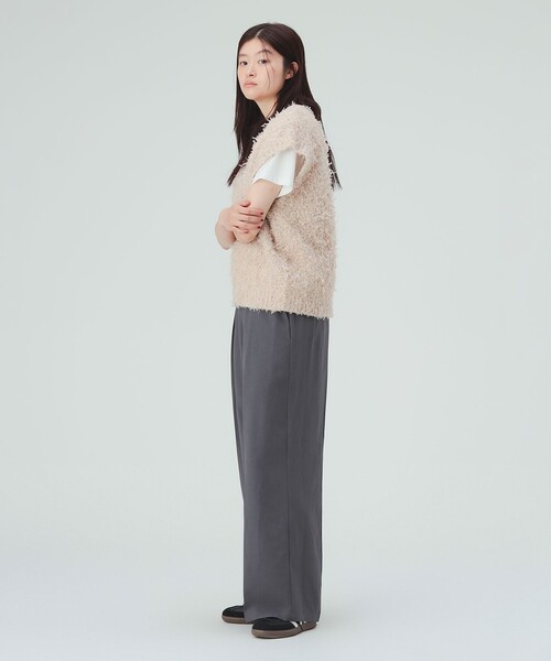 BEAMS HEART(ビームスハート)の「リボン × ノットヤーン ベスト(ニット/セーター・レディース・ネイビー/ベージュ/ホワイト系その他5・FREE)」の9枚目の写真