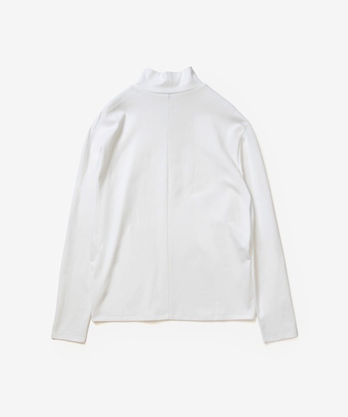 ATTACHMENT(アタッチメント)の「コットンダブルフェイス スリムフィット ハイネック L/S TEE / COTTON DOUBLE FACE SLIM FIT HIGHNECK L/S TEE(Tシャツ/カットソー・メンズ・グレイッシュベージュ/ダークグレー/ブラック/ホワイト/ネイビー・2/3/4/1)」の6枚目の写真