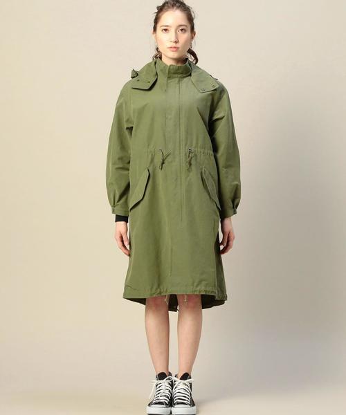 BEAUTY&YOUTH UNITED ARROWS（ビューティーアンドユースユナイテッドアローズ）の「BY コットンナイロン モッズコート◆（モッズコート・レディース・ベージュ/オリーブ・MEDIUM/SMALL）」の19枚目の写真