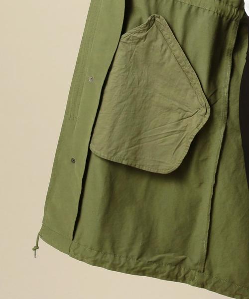 BEAUTY&YOUTH UNITED ARROWS（ビューティーアンドユースユナイテッドアローズ）の「BY コットンナイロン モッズコート◆（モッズコート・レディース・ベージュ/オリーブ・MEDIUM/SMALL）」の16枚目の写真