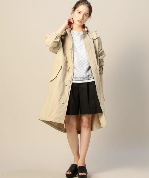 BEAUTY&YOUTH UNITED ARROWS（ビューティーアンドユースユナイテッドアローズ）の「BY コットンナイロン モッズコート◆（モッズコート・レディース・ベージュ/オリーブ・MEDIUM/SMALL）」の5枚目の写真