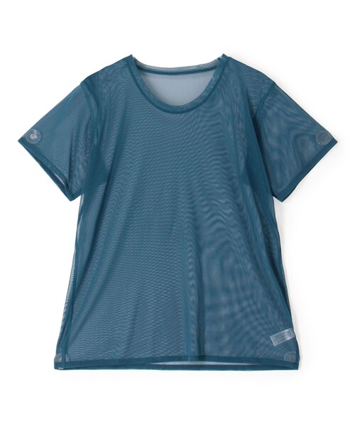 SIMONE WILD(シモーネワイルド)の「SIMONE WILD MESH T-SHIRT メッシュTシャツ(Tシャツ/カットソー・レディース・イエロー/ネイビー/レッド/ベージュ・S)」の2枚目の写真