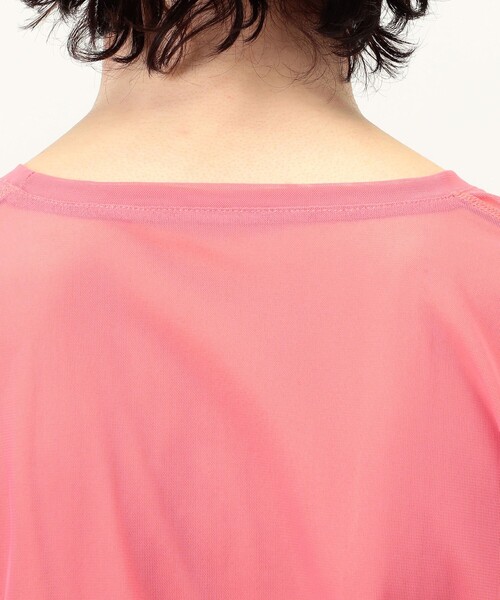 SIMONE WILD(シモーネワイルド)の「SIMONE WILD MESH T-SHIRT メッシュTシャツ(Tシャツ/カットソー・レディース・イエロー/ネイビー/レッド/ベージュ・S)」の6枚目の写真