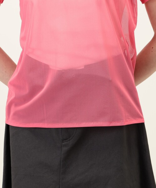 SIMONE WILD(シモーネワイルド)の「SIMONE WILD MESH T-SHIRT メッシュTシャツ(Tシャツ/カットソー・レディース・イエロー/ネイビー/レッド/ベージュ・S)」の8枚目の写真