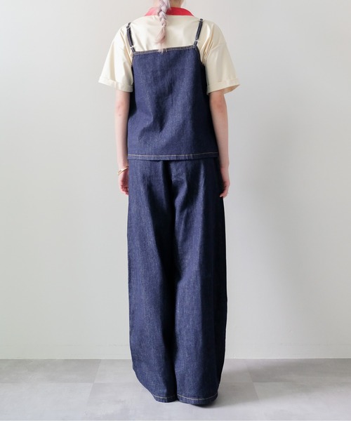 DOLLUPOOPS（ドールアップウップス）の「Denim Camisole Set up(デニムキャミセットアップ)（その他パンツ・レディース・ネイビー・MEDIUM）」の13枚目の写真