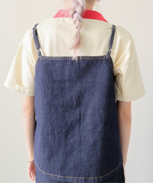DOLLUPOOPS（ドールアップウップス）の「Denim Camisole Set up(デニムキャミセットアップ)（その他パンツ・レディース・ネイビー・MEDIUM）」の10枚目の写真
