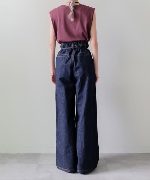DOLLUPOOPS（ドールアップウップス）の「Denim Camisole Set up(デニムキャミセットアップ)（その他パンツ・レディース・ネイビー・MEDIUM）」の22枚目の写真