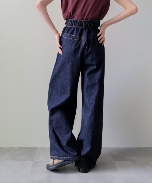 DOLLUPOOPS（ドールアップウップス）の「Denim Camisole Set up(デニムキャミセットアップ)（その他パンツ・レディース・ネイビー・MEDIUM）」の17枚目の写真