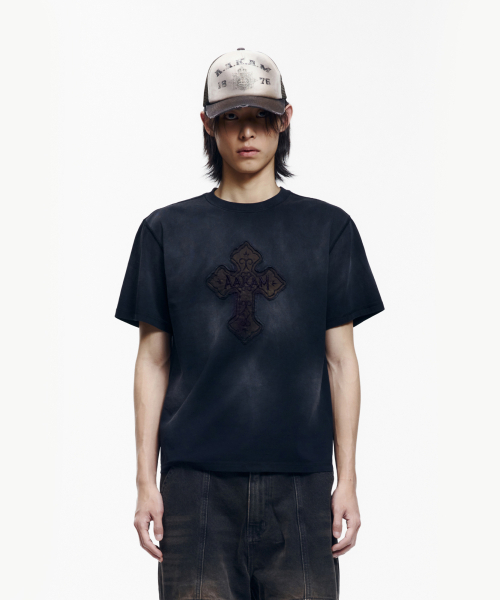 AAKAM(アーカム)の「ダストフェード CROS2 ハーフトップ (ブラック)(Tシャツ/カットソー・レディース・その他・1/2/3)」の11枚目の写真