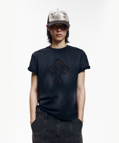 AAKAM(アーカム)の「ダストフェード CROS2 ハーフトップ (ブラック)(Tシャツ/カットソー・レディース・その他・1/2/3)」の14枚目の写真