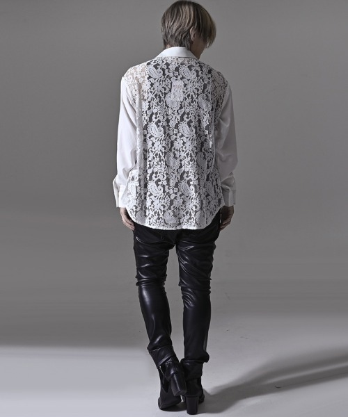 RUDOL(ルドル)の「『RUDOL/ルドル』レース配色シャツ(シャツ/ブラウス・メンズ・ブラック/ホワイト・L/M)」の9枚目の写真