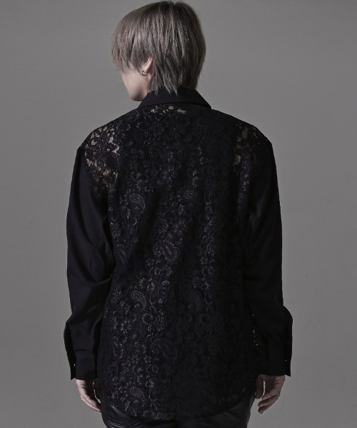 RUDOL(ルドル)の「『RUDOL/ルドル』レース配色シャツ(シャツ/ブラウス・メンズ・ブラック/ホワイト・L/M)」の11枚目の写真