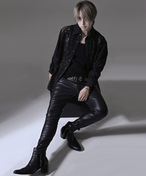 RUDOL(ルドル)の「『RUDOL/ルドル』レース配色シャツ(シャツ/ブラウス・メンズ・ブラック/ホワイト・L/M)」の10枚目の写真