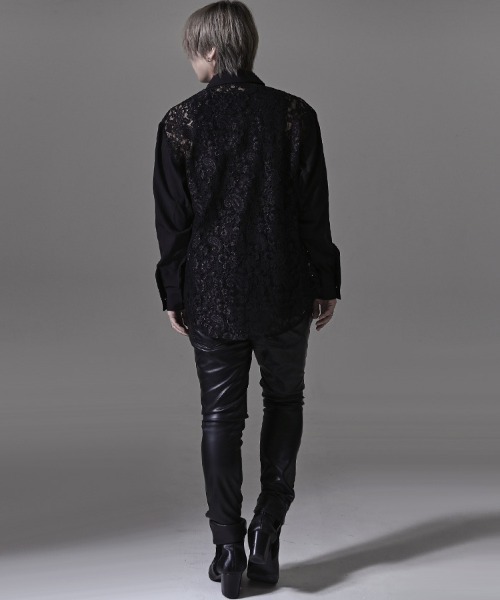 RUDOL(ルドル)の「『RUDOL/ルドル』レース配色シャツ(シャツ/ブラウス・メンズ・ブラック/ホワイト・L/M)」の14枚目の写真