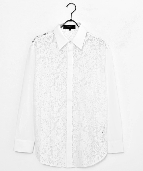 RUDOL(ルドル)の「『RUDOL/ルドル』レース配色シャツ(シャツ/ブラウス・メンズ・ブラック/ホワイト・L/M)」の16枚目の写真