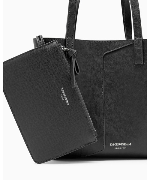 EMPORIO ARMANI(エンポリオアルマーニ)の「【エンポリオ アルマーニ】Emporio Armani 1981 レザーショルダーバッグ(ショルダーバッグ・レディース・ブラック/ダークウッド/オートミール/ブラウン・FREE)」の10枚目の写真