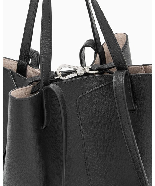 EMPORIO ARMANI(エンポリオアルマーニ)の「【エンポリオ アルマーニ】Emporio Armani 1981 レザーショルダーバッグ(ショルダーバッグ・レディース・ブラック/ダークウッド/オートミール/ブラウン・FREE)」の11枚目の写真