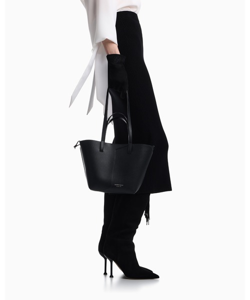 EMPORIO ARMANI(エンポリオアルマーニ)の「【エンポリオ アルマーニ】Emporio Armani 1981 レザーショルダーバッグ(ショルダーバッグ・レディース・ブラック/ダークウッド/オートミール/ブラウン・FREE)」の12枚目の写真