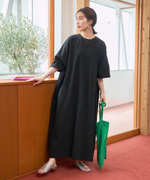 限定展開 オーバーシルエット 半袖 ワンピース