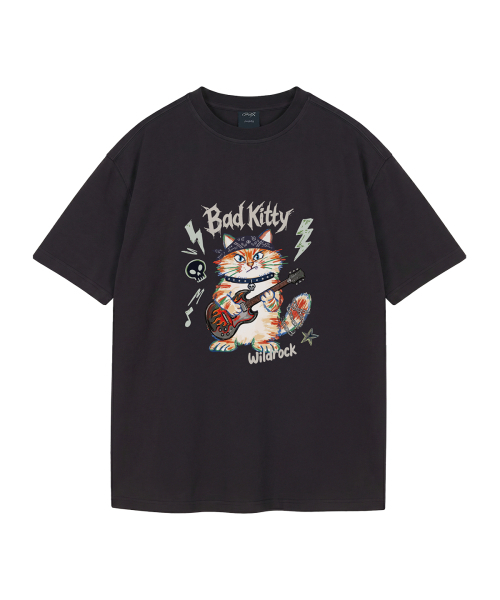 WILDROCK(ワイルドロック)の「バッドキティ ピグメントオーバーサイズ半袖Tシャツ(クロップ含む)_7 COL(Tシャツ/カットソー・レディース・ブラック/ホワイト/ベビーピンク/ブルー/チャコール/ライトグレー/カーキ/ライトパープル・X-SMALL/SMALL/MEDIUM/LARGE/FREE)」の14枚目の写真