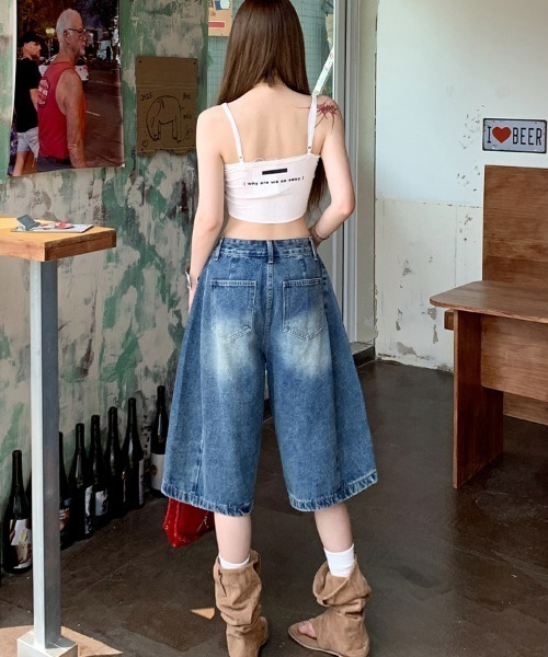 REBALANCE(リバランス)の「デニムショートパンツ(デニムパンツ・レディース・A・SMALL/MEDIUM/LARGE)」の4枚目の写真