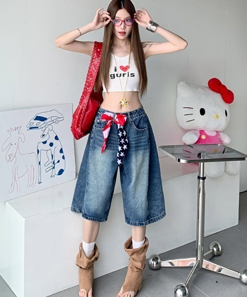 REBALANCE(リバランス)の「デニムショートパンツ(デニムパンツ・レディース・A・SMALL/MEDIUM/LARGE)」の5枚目の写真