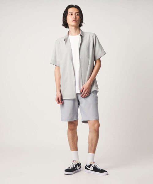 A DAY IN THE LIFE UNITED ARROWS(アデイインザライフユナイテッドアローズ)の「ハイツイスト ボイル ジャスト レギュラーカラーシャツ-吸水速乾・通気性-<A DAY IN THE LIFE>(シャツ/ブラウス・メンズ・ネイビー/ライトブルー/ライトグレー・L/S/XL/M)」の5枚目の写真
