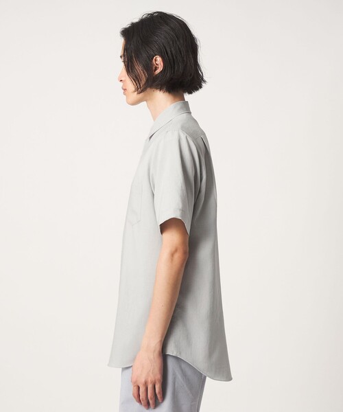 A DAY IN THE LIFE UNITED ARROWS(アデイインザライフユナイテッドアローズ)の「ハイツイスト ボイル ジャスト レギュラーカラーシャツ-吸水速乾・通気性-<A DAY IN THE LIFE>(シャツ/ブラウス・メンズ・ネイビー/ライトブルー/ライトグレー・L/S/XL/M)」の11枚目の写真