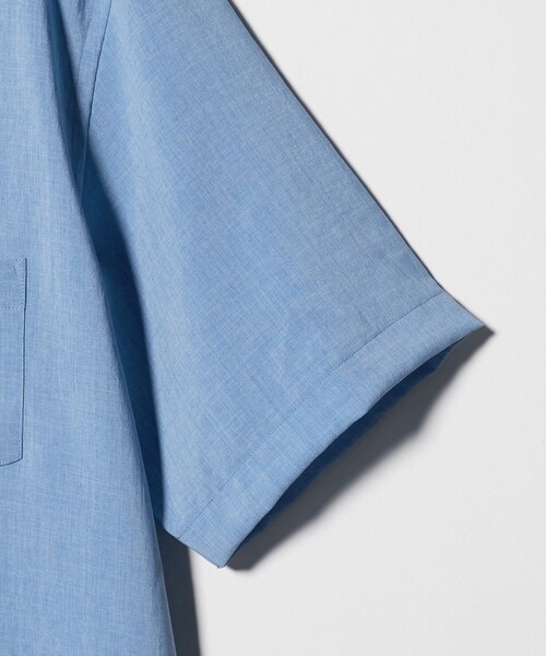 A DAY IN THE LIFE UNITED ARROWS(アデイインザライフユナイテッドアローズ)の「ハイツイスト ボイル ジャスト レギュラーカラーシャツ-吸水速乾・通気性-<A DAY IN THE LIFE>(シャツ/ブラウス・メンズ・ネイビー/ライトブルー/ライトグレー・L/S/XL/M)」の16枚目の写真
