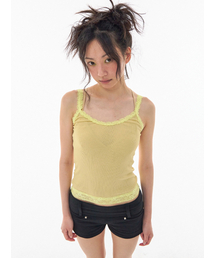 Jellybean Lace Tank Lemonade