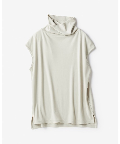 DoCLASSE( ドゥクラッセ)の「ハイカウントコットン・ドレープネックフレンチ(Tシャツ/カットソー・レディース・ライトグレー/キャメル/セージグリーン・3L/L/M/LL)」の2枚目の写真