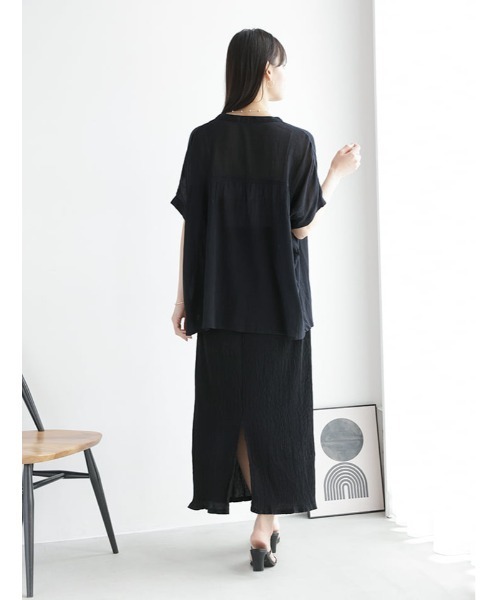 fifth(フィフス)の「【kokoセレクト】Iラインカットプリーツスカート(スカート・レディース・ブルー/アイボリー/ブラック・M)」の15枚目の写真