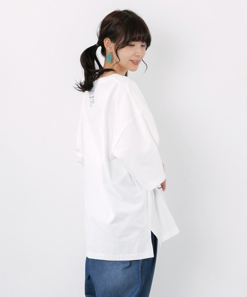 ScoLar Parity(スカラーパリティ)の「362122:マッチョクエスト柄 UVプリントTシャツ(Tシャツ/カットソー・レディース・ブラック/サックスブルー/オフホワイト・M)」の6枚目の写真
