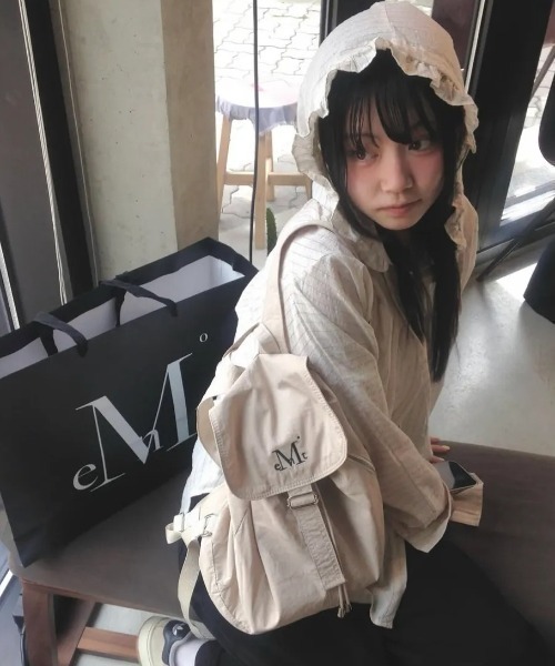 MUCENT(ムセント)の「MUCENT(ムセント)/軽量 ミニ ドローコード ドローストリング ナップザック リュック バックパック/MUTE MINI BACK PACK(バックパック/リュック・レディース・ブラック/ベージュ/ブルー・FREE)」の15枚目の写真