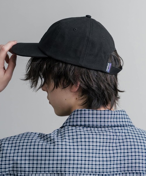 patagonia(パタゴニア)の「Patagonia パタゴニア P 6 LABEL TRAD CAP ワンポイントロゴコットンベースボールキャップ(キャップ・メンズ・ブラック・FREE)」の5枚目の写真