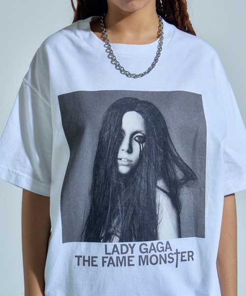 LuVLEE(ラヴリー)の「LADY GAGA THE FAME MONSTER2 T-SHIRT(Tシャツ/カットソー・メンズ・ホワイト・LARGE/MEDIUM/X-LARGE)」の1枚目の写真