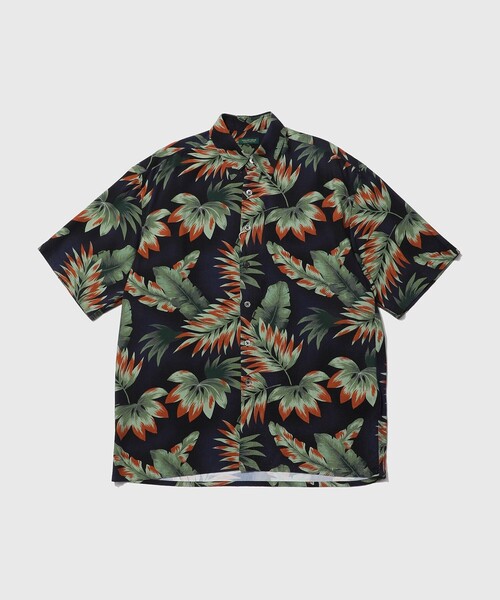 ADAM ET ROPE'(アダムエロペ)の「FLOWER PRINT S/S SHIRT(シャツ/ブラウス・メンズ・ネイビー・L/M/S)」の1枚目の写真