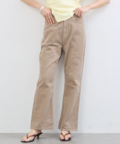IENA（イエナ）の「BLACK サマーコールパンツ（その他パンツ・レディース・ベージュ/ブラック・38/36/34）」の2枚目の写真