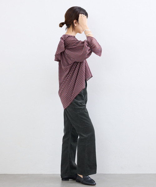 IENA（イエナ）の「BLACK サマーコールパンツ（その他パンツ・レディース・ベージュ/ブラック・38/36/34）」の11枚目の写真