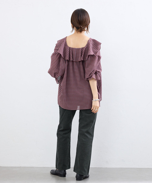 IENA（イエナ）の「BLACK サマーコールパンツ（その他パンツ・レディース・ベージュ/ブラック・38/36/34）」の12枚目の写真