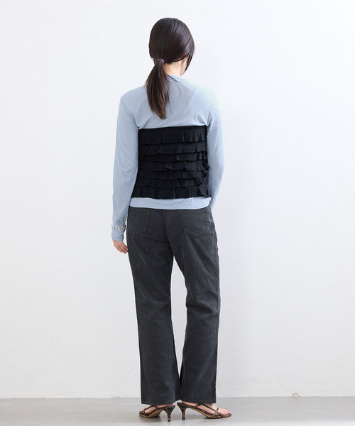 IENA（イエナ）の「BLACK サマーコールパンツ（その他パンツ・レディース・ベージュ/ブラック・38/36/34）」の19枚目の写真