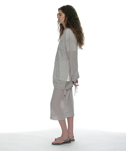 PARTIMENTO WOMEN(パルティメントウィメン)の「シアーミディスカート_ライトグレー(スカート・レディース・その他・SMALL/MEDIUM)」の17枚目の写真