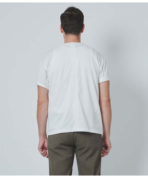 junhashimoto（ジュンハシモト）の「ZIP POCKET TEE（Tシャツ/カットソー・メンズ・グリーン・3）」の4枚目の写真