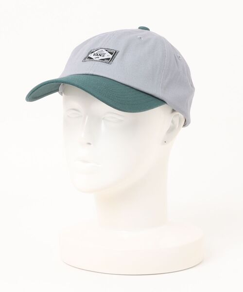 VANS(バンズ)の「VANS ヴァンズ High Grade Patch Low CAP CAP 126K7160100 ABC-MART限定 GRAY/GREEN(キャップ・メンズ・グレー・FREE)」の1枚目の写真