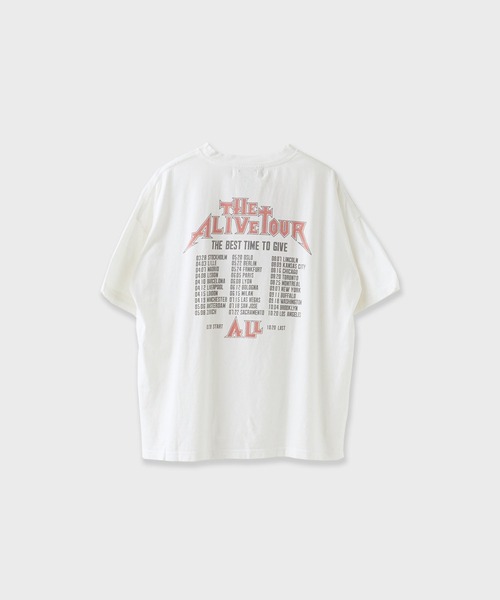 REMI RELIEF（レミレリーフ）の「REMI RELIEF/ HARD SP加工20/天竺BIGサイズT(AYATOKKATH OF ROCKN ROLL) /RN31393153（Tシャツ/カットソー・メンズ・ブラック/ホワイト・M/L）」の3枚目の写真