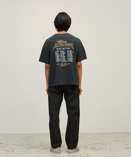 REMI RELIEF（レミレリーフ）の「REMI RELIEF/ HARD SP加工20/天竺BIGサイズT(AYATOKKATH OF ROCKN ROLL) /RN31393153（Tシャツ/カットソー・メンズ・ブラック/ホワイト・M/L）」の15枚目の写真